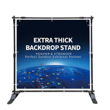 Photo Backdrop Stand Banner Holder Adjustable Photography Poster 8x8' TradeShow 15688