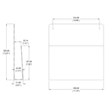 12X12X1.45" Wallmount Clear Plexiglass Acrylic File Holder Book Chart ClipBoard 15693-2PK