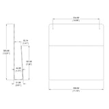 12X12X1.45" Wallmount Clear Plexiglass Acrylic File Holder Book Chart ClipBoard 15693-12PK
