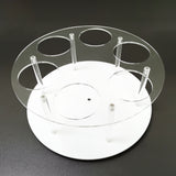 12.5x12.5x5" Countertop Clear Acrylic Rotating Syrup Organizer Wine 3.2" Bottle 15696