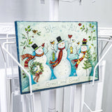 Clear Box Greeting Card Pocket Holder  7.4x3.7x0.75" 12-PK for 7x5" Cards 15697-12PK