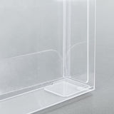 Clear Box Greeting Card Pocket Holder  7.4x3.7x0.75" 12-PK for 7x5" Cards 15697-12PK