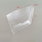 Clear Greeting Card Holder Pocket Boxe  5.4x5x0.75" 12 PK for 5X7" Cards 15698-12PK