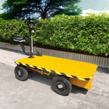 Electric Ride-On Flatbed Cart 800KG 1800W 60V Utility Wagon Warehouse Manager 15699