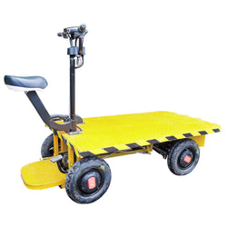 Electric Battery Rideable Yellow Black Cart 48V Battery, 2200 pounds 35km Range  15699.Make to Order 3 Months Lead Tarrif TBD