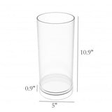5X10.9 Clear Acrylic Tube Mini Stackable Aquarium Planter Collection Candy Bin