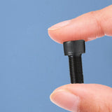 25PK M10 X 20mmPitch 1.50MM Hex Socket Head Screw Knurled Cap Screws Bolts, Black 15709-screw-25PK