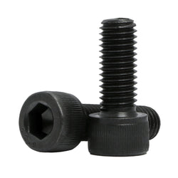 25PK M10 X 20mmPitch 1.50MM Hex Socket Head Screw Knurled Cap Screws Bolts, Black 15709-screw-25PK