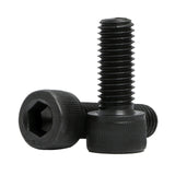 25PK M10 X 20mmPitch 1.50MM Hex Socket Head Screw Knurled Cap Screws Bolts, Black 15709-screw-25PK