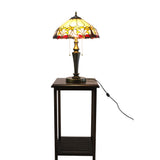 Tiffany Style Elegant 2 Lights Desktop Lamp 16 Inch Shade15719-NEW