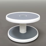 2-Tier Lazy Susan Turntable and Height Adjustable Cabinet Organizer 10.5 Inches Outside Diameter, 9.8 Inchese Inside Diameter,9.8 Inches Height Clear Spice Rack Organizer for Cabinet, Pantry, Kitchen Cake Stand Easy Assembly 15721