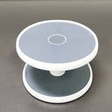 2-Tier Lazy Susan Turntable and Height Adjustable Cabinet Organizer 10.5 Inches Outside Diameter, 9.8 Inchese Inside Diameter,9.8 Inches Height Clear Spice Rack Organizer for Cabinet, Pantry, Kitchen Cake Stand Easy Assembly 15721