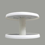 2-Tier Lazy Susan Turntable and Height Adjustable Cabinet Organizer 10.5 Inches Outside Diameter, 9.8 Inchese Inside Diameter,9.8 Inches Height Clear Spice Rack Organizer for Cabinet, Pantry, Kitchen Cake Stand Easy Assembly 15721