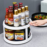 FixtureDisplays® Non-Skid 2 Tier Turntable, Susan Spinner 15726