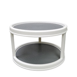 FixtureDisplays® Non-Skid 2 Tier Turntable, Susan Spinner 15726