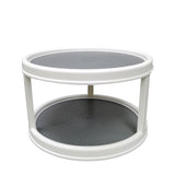 FixtureDisplays® Non-Skid 2 Tier Turntable, Susan Spinner 15726