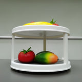 FixtureDisplays® Non-Skid 2 Tier Turntable, Susan Spinner 15726