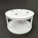 FixtureDisplays® Non-Skid 2 Tier Turntable, Susan Spinner 15726