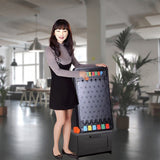 18X14X30" Prize Drop Plinko Board Fold Stand Game 6-Slot 10-Puck Tradeshow Party 15728