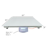 6600lb Warehouse Heavy Duty Industrial Pallet 48X48" Floor Scale Digital Display 15732