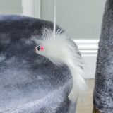 21X18X34.2" Cat Tree Condo Furniture Sisal-Covered Scratching Posts Plush Condo Grey 15735