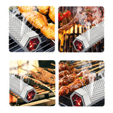 Smoker Tube Stainless Steel BBQ Gas Grill Pellets Smoke Box Barbecue Accessory 15742