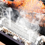 Smoker Tube Stainless Steel BBQ Gas Grill Pellets Smoke Box Barbecue Accessory 15742