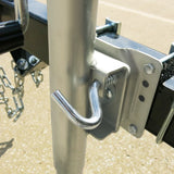 1500lbs Trailer Jack Double Wheels 6-Inch 24.8" to 35" Lift Swing Back 15746