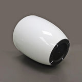 9.8X9.8X11" White Plant Pot Plastic Flower Planter Faux Ceramic Glazed 15747
