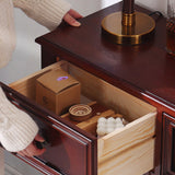 Console Table Entryway Table  47.2 X 11 X 33.5“ with Storage Shelf Solid Wood 15751