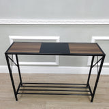 41.8 X11.5X30.7" Console Table Industrial Look Entryway Table Shelves Entrance 15752