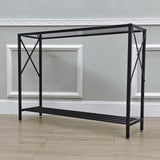 41.8 X11.5X30.7" Console Table Industrial Look Entryway Table Shelves Entrance 15752