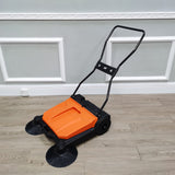Hand-Pushed Mechanical Floor Road Path Driveway Sweeper 26" Walk Behind 15754