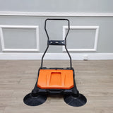 Hand-Pushed Mechanical Floor Road Path Driveway Sweeper 26" Walk Behind 15754