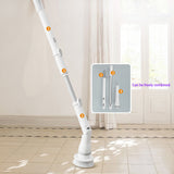 Electric Scrubber Cordless Cleaning Brush Adjustable Power Kitchen BathTubTile 15757