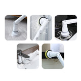 Electric Scrubber Cordless Cleaning Brush Adjustable Power Kitchen BathTubTile 15757