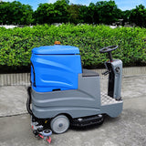 Ride-On Driving Floor Scrubber Machine Battery Powered Warehouse Industrial 15761