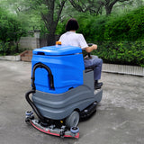 Ride-On Driving Floor Scrubber Machine Battery Powered Warehouse Industrial 15761