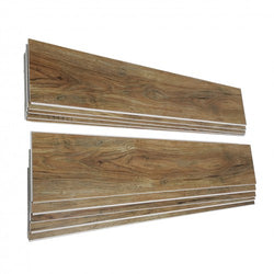 Chiselled Wood Grain Vinyl Flooring 10 Planks 48" X 7" Wood-Look Planks 23 SQF 15762