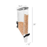 3.4 Gallon Gravity Bin Food Dispenser Cereal Dispenser Candy Dispenser 15775-2PK
