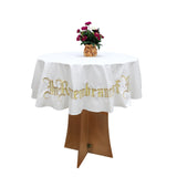 48" Round Tablecloth Holy Communion Gold Embroidery This Do In Remebrance of Me 15777
