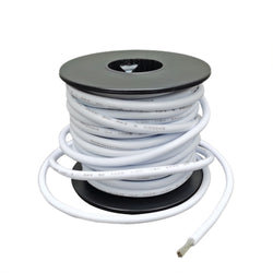 12AWG Tinned Copper Wire (White), 26.25Ft Flexible 65-Stranded Electrical Wire  15778