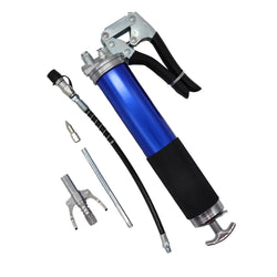 Grease Gun Pistol Grip 14 Oz Load 1 Straight Pipe 1 Flex Hose 1 Clamp on Nozzle 15781