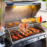 Deluxe Motorized Gas Grill Rotisserie Spit Kit Rod Section Adjustable 32-42" 15785