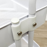 3 Tier Rolling Cart Moving Storage Organizer Rack Trolley Shelf 17.7X14.5X32.2" 15788