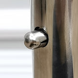 47-78 Adjusable Length 43-66" Height Garment Rack Mobile Stainless Steel Clothes 15790