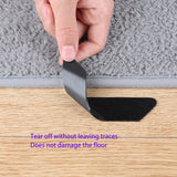 8 Pieces Rug Gripper Carpet Curling Prevention Hardwood Floors Corner 15793