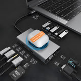 USB C Docking Station Hub 2 HDMI 5 USB 3.0 Audio SD/TF Card Reader PD VGA RJ45 15794