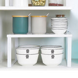 2 Nesting Riser Kitchen Cabinet Counter Shelf Organizer 12X9X6 12X8.7X5.5" 15797