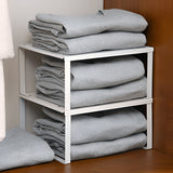 2 Nesting Riser Kitchen Cabinet Counter Shelf Organizer 12X9X6 12X8.7X5.5" 15797